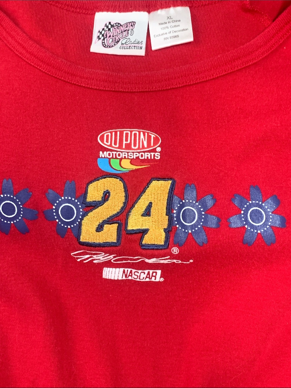 Vintage Winner’s Circle Ladie’s Jeff Gordon NASCAR DuPont 24 T-Shirt